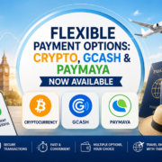 Flexible Payment Options Crypto, GCash & PayMaya Now Available